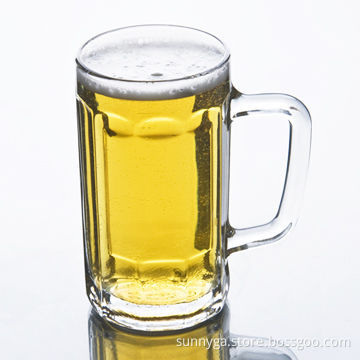 Eco-friendly Wholesale Clear Beer Mug Glass